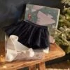 Occasion Ensemble, Glittery Tulle Skirt & Tights For Babies - Dark Blue -PETIT BATEAU Sales Store occasion ensemble glittery tulle skirt tights for babies