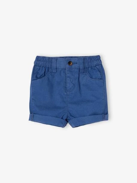 Occasionwear Bermuda Shorts For Babies - Blue 3 Occasionwear Bermuda Shorts For Babies - Blue
