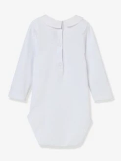 PETIT BATEAU Sales Store -PETIT BATEAU Sales Store organic cotton bodysuit with embroidered collar for babies by cyrillus 1