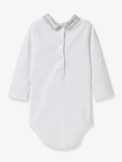 PETIT BATEAU Sales Store -PETIT BATEAU Sales Store organic cotton bodysuit with small square collar for babies by cyrillus 1