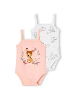 Pack Of 2 Bambi By Disney® Bodysuits For Babies - Old Rose