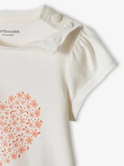 Pack Of 2 Basic T-Shirts For Babies - Old Rose -PETIT BATEAU Sales Store pack of 2 basic t shirts for babies 33