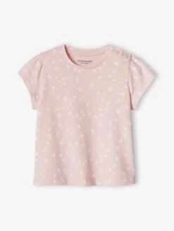 Pack Of 2 Basic T-Shirts For Babies - Old Rose -PETIT BATEAU Sales Store pack of 2 basic t shirts for babies 39