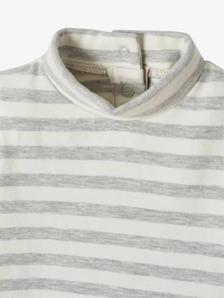 Pack Of 2 Bodysuits For Babies, High Neck, Long Sleeves - Dark Blue 7 Pack Of 2 Bodysuits For Babies, High Neck, Long Sleeves - Dark Blue - Image 5