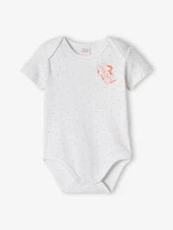 Pack Of 2 Bodysuits For Babies, Minnie Mouse By Disney® - Peach -PETIT BATEAU Sales Store pack of 2 bodysuits for babies minnie mouse by disney 2