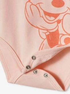 Pack Of 2 Bodysuits For Babies, Minnie Mouse By Disney® - Peach -PETIT BATEAU Sales Store pack of 2 bodysuits for babies minnie mouse by disney 4