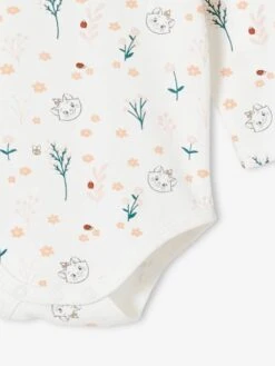 Pack Of 2 Bodysuits, Marie Of The Aristocats By Disney®, For Babies - Pink Light Solid With Design -PETIT BATEAU Sales Store pack of 2 bodysuits marie of the aristocats by disney for babies 5