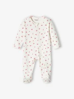Pack Of 2 Cherry Sleepsuits In Interlock Fabric For Baby Girls - Pale Pink 11 Pack Of 2 Cherry Sleepsuits In Interlock Fabric For Baby Girls - Pale Pink -PETIT BATEAU Sales Store pack of 2 cherry sleepsuits in interlock fabric for baby girls 2