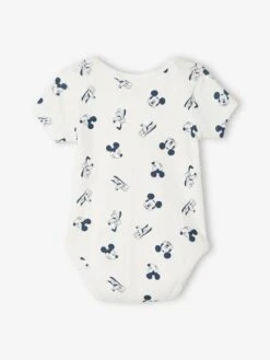 Mickey Mouse Pack Of 2 Disney® Mickey & Friends Bodysuits For Babies - White Light Solid With Design 11 Mickey Mouse Pack Of 2 Disney® Mickey & Friends Bodysuits For Babies - White Light Solid With Design -PETIT BATEAU Sales Store pack of 2 disney mickey friends bodysuits for babies 3