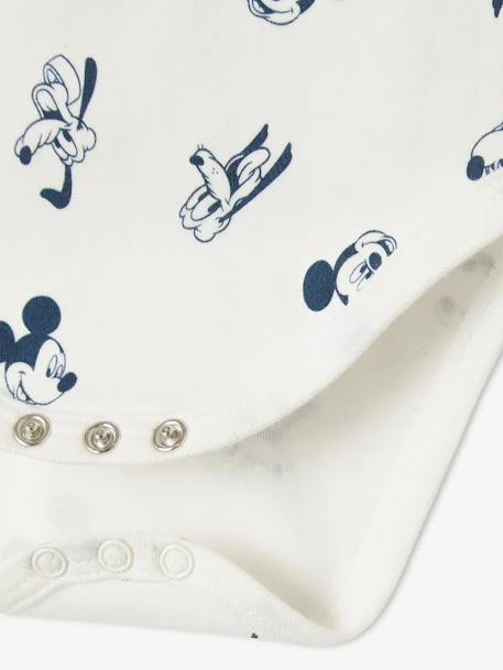 Mickey Mouse Pack Of 2 Disney® Mickey & Friends Bodysuits For Babies - White Light Solid With Design 8 Mickey Mouse Pack Of 2 Disney® Mickey & Friends Bodysuits For Babies - White Light Solid With Design - Image 6