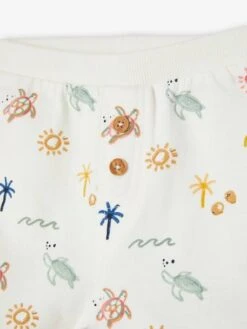 Pack Of 2 Fleece Shorts, For Babies - Aqua Green -PETIT BATEAU Sales Store pack of 2 fleece shorts for babies 9