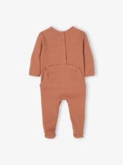 Pack Of 2 Fruity Sleepsuits For Babies - Pecan Nut -PETIT BATEAU Sales Store pack of 2 fruity sleepsuits for babies 3