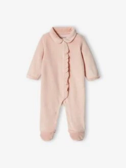 Pack Of 2 Heart Sleepsuits In Velour For Baby Girls - Pale Pink 11 Pack Of 2 Heart Sleepsuits In Velour For Baby Girls - Pale Pink -PETIT BATEAU Sales Store pack of 2 heart sleepsuits in velour for baby girls 2