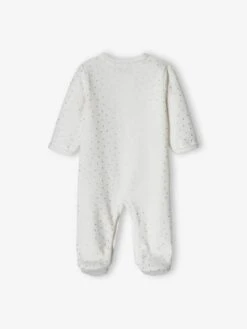 Pack Of 2 Heart Sleepsuits In Velour For Baby Girls - Pale Pink 12 Pack Of 2 Heart Sleepsuits In Velour For Baby Girls - Pale Pink -PETIT BATEAU Sales Store pack of 2 heart sleepsuits in velour for baby girls 3