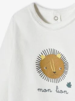 Pack Of 2 Lion Sleepsuits In Velour For Baby Boys - Mustard -PETIT BATEAU Sales Store pack of 2 lion sleepsuits in velour for baby boys 4