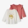Pack Of 2 Long Sleeve Basic Tops For Babies - Rosy -PETIT BATEAU Sales Store pack of 2 long sleeve basic tops for babies 10
