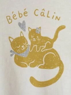 Pack Of 2 Long Sleeve Basic Tops For Babies - Ecru -PETIT BATEAU Sales Store pack of 2 long sleeve basic tops for babies 3