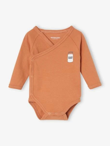 Pack Of 2 Long Sleeve Bodysuits, Full-Length Opening, For Babies - Brown Medium 2 Color/multicol 11 Pack Of 2 Long Sleeve Bodysuits, Full-Length Opening, For Babies - Brown Medium 2 Color/multicol - Image 9