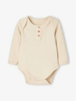 Pack Of 2 Long Sleeve Honeycomb Bodysuits For Babies - Green Medium 2 Color/multicolr -PETIT BATEAU Sales Store pack of 2 long sleeve honeycomb bodysuits for babies 2