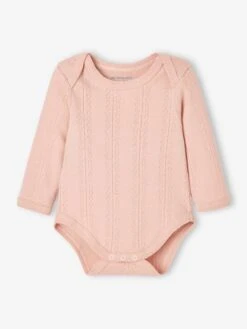 Pack Of 2 Long Sleeve Openwork Bodysuits For Babies - Pink Light 2 Color/multicol R 12 Pack Of 2 Long Sleeve Openwork Bodysuits For Babies - Pink Light 2 Color/multicol R -PETIT BATEAU Sales Store pack of 2 long sleeve openwork bodysuits for babies 2