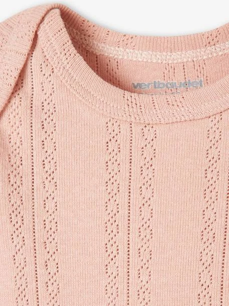 Pack Of 2 Long Sleeve Openwork Bodysuits For Babies - Pink Light 2 Color/multicol R 8 Pack Of 2 Long Sleeve Openwork Bodysuits For Babies - Pink Light 2 Color/multicol R - Image 6