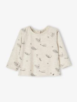 Pack Of 2 Long Sleeve Tops, For Babies - Beige Medium Two Colors/multic -PETIT BATEAU Sales Store pack of 2 long sleeve tops for babies 17