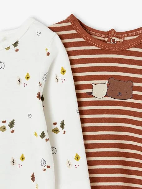 Pack Of 2 Long Sleeve Tops, For Babies - Brown Medium 2 Color/multicol 8 Pack Of 2 Long Sleeve Tops, For Babies - Brown Medium 2 Color/multicol - Image 6
