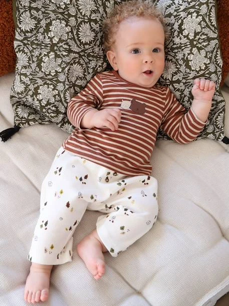 Pack Of 2 Long Sleeve Tops, For Babies - Brown Medium 2 Color/multicol 10 Pack Of 2 Long Sleeve Tops, For Babies - Brown Medium 2 Color/multicol - Image 8