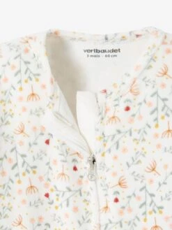 Pack Of 2 «Lovely» Sleepsuits In Velour, For Babies - White -PETIT BATEAU Sales Store pack of 2 lovely sleepsuits in velour for babies 6