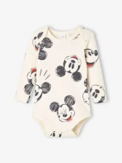 Pack Of 2 Mickey Mouse Bodysuits For Baby Boys By Disney® - Grey Dark Solid With Design -PETIT BATEAU Sales Store pack of 2 mickey mouse bodysuits for baby boys by disney 2