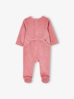 Pack Of 2 Minnie Mouse Sleepsuits For Girls, By Disney® - Purple Dark Solid With Design -PETIT BATEAU Sales Store pack of 2 minnie mouse sleepsuits for girls by disney 3