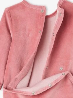 Pack Of 2 Minnie Mouse Sleepsuits For Girls, By Disney® - Purple Dark Solid With Design -PETIT BATEAU Sales Store pack of 2 minnie mouse sleepsuits for girls by disney 5