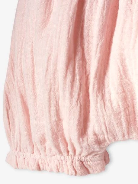 Pack Of 2 Pairs Of Bloomer Shorts In Cotton Gauze For Babies - White 8 Pack Of 2 Pairs Of Bloomer Shorts In Cotton Gauze For Babies - White - Image 6