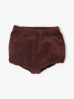 Pack Of 2 Pairs Of Corduroy Bloomer Shorts For Baby Girls - Red Dark 2 Color/multicolor -PETIT BATEAU Sales Store pack of 2 pairs of corduroy bloomer shorts for baby girls 2