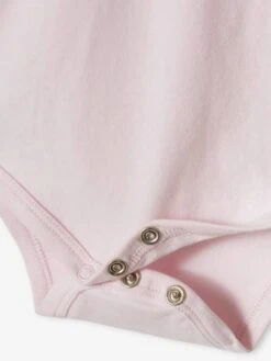 Pack Of 2 Short-Sleeved Bodysuits With Fancy Collar, For Babies - Soft Lilac -PETIT BATEAU Sales Store pack of 2 short sleeved bodysuits with fancy collar for babies 14