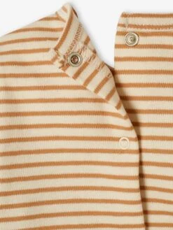 Pack Of 2 Sleepsuits In Interlock Fabric For Baby Boys - Ecru -PETIT BATEAU Sales Store pack of 2 sleepsuits in interlock fabric for baby boys 5