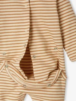 Pack Of 2 Sleepsuits In Interlock Fabric For Baby Boys - Ecru -PETIT BATEAU Sales Store pack of 2 sleepsuits in interlock fabric for baby boys 6