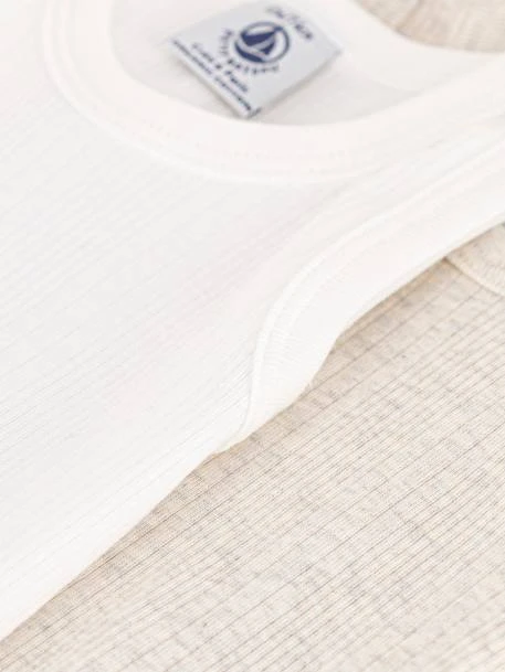 Pack Of 2 Sleeveless Bodysuits In 100% Organic Cotton, By PETIT BATEAU - White 5 Pack Of 2 Sleeveless Bodysuits In 100% Organic Cotton, By PETIT BATEAU - White - Image 3