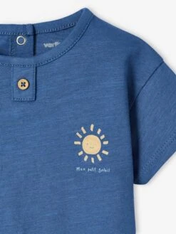 Pack Of 2 Sun T-Shirts For Babies - Royal Blue -PETIT BATEAU Sales Store pack of 2 sun t shirts for babies 3
