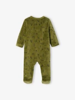 Pack Of 2 Velour "Forest" Sleepsuits For Baby Boys - Green Dark 2 Color/multicolorr 16 Pack Of 2 Velour "Forest" Sleepsuits For Baby Boys - Green Dark 2 Color/multicolorr -PETIT BATEAU Sales Store pack of 2 velour forest sleepsuits for baby boys 5