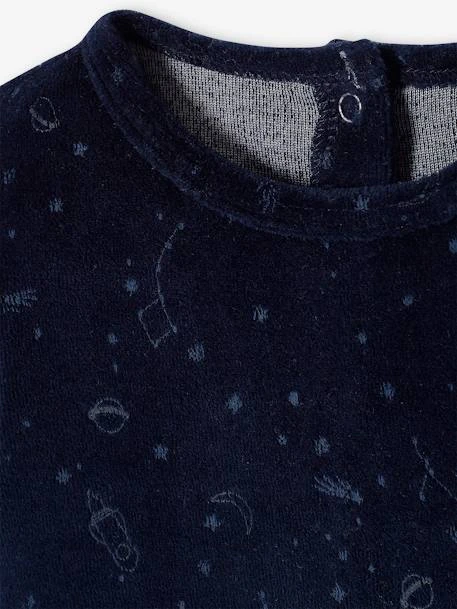 Pack Of 2 Velour Pyjamas With Glow-in-the-Dark Planets, For Baby Boys - Blue Dark Two Color/multicol 10 Pack Of 2 Velour Pyjamas With Glow-in-the-Dark Planets, For Baby Boys - Blue Dark Two Color/multicol - Image 8