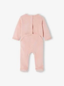Pack Of 2 Velour Sleepsuits For Baby Girls - Pink Light 2 Color/multicol R -PETIT BATEAU Sales Store pack of 2 velour sleepsuits for baby girls 20