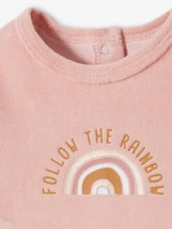 Pack Of 2 Velour Sleepsuits For Baby Girls - Pink Light 2 Color/multicol R -PETIT BATEAU Sales Store pack of 2 velour sleepsuits for baby girls 21