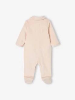 Pack Of 2 Velour Sleepsuits For Baby Girls - Pink Medium 2 Color/multicol -PETIT BATEAU Sales Store pack of 2 velour sleepsuits for baby girls 5