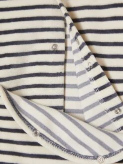 Pack Of 2 "Whales" Sleepsuits In Velour For Baby Boys - Blue Medium Two Color/multicol -PETIT BATEAU Sales Store pack of 2 whales sleepsuits in velour for baby boys 7