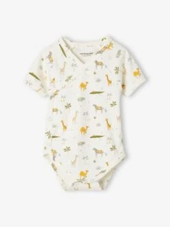 Pack Of 3 "Animals" Bodysuits For Newborn Babies - Yellow Dark 2 Color/multicol -PETIT BATEAU Sales Store pack of 3 animals bodysuits for newborn babies 3