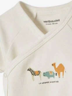 Pack Of 3 "Animals" Bodysuits For Newborn Babies - Yellow Dark 2 Color/multicol -PETIT BATEAU Sales Store pack of 3 animals bodysuits for newborn babies 5