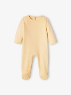 Pack Of 3 Basic Sleepsuits In Interlock Fabric For Babies - Soft Lilac -PETIT BATEAU Sales Store pack of 3 basic sleepsuits in interlock fabric for babies 12