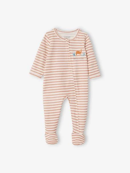 Pack Of 3 Cotton Sleepsuits For Babies, Oeko Tex® - White Light Two Color/multicol 7 Pack Of 3 Cotton Sleepsuits For Babies, Oeko Tex® - White Light Two Color/multicol - Image 5