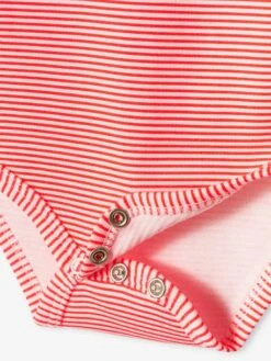 Pack Of 3 "Heart" Bodysuits With Cutaway Shoulders For Babies - Ecru -PETIT BATEAU Sales Store pack of 3 heart bodysuits with cutaway shoulders for babies 7